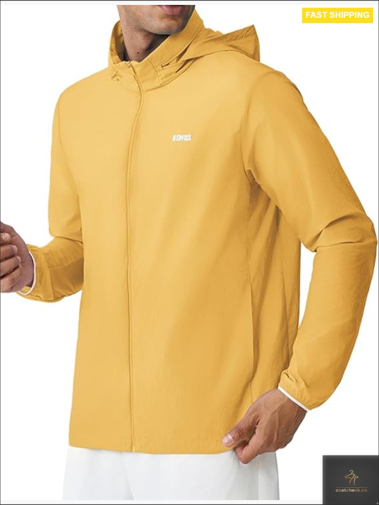 Upf 50+ Lightweight Full Zip Windbreaker Jacket Hoodie Long Sleeve Pickleball
